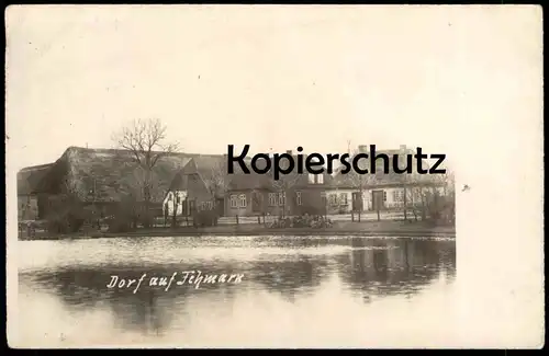 ALTE FOTO POSTKARTE DORF AUF FEHMARN INSEL Bauernhaus Reetdach um 1910 Photo Ansichtskarte AK cpa postcard