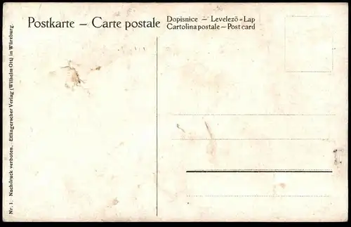 ALTE POSTKARTE GLÜCKLICHES NEUES JAHR! NEUJAHR ENGEL KINDER ETLINGERSCHER VERLAG WILHELM OTT WÜRZBURG Ansichtskarte AK