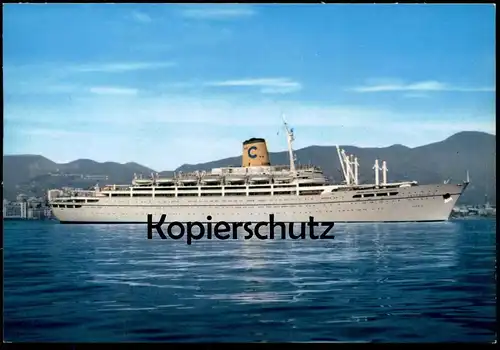 ÄLTERE POSTKARTE T/N FREDERICO C. EUROPA VENEZUELA ANTILLE USA FÄHRE ferry Schiff Motorschiff ship bateau cpa AK