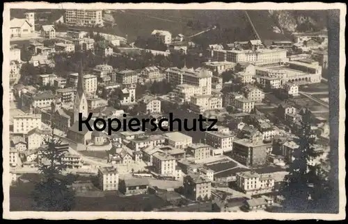 ALTE POSTKARTE DAVOS PANORAMA GESAMTANSICHT TOTALANSICHT Schweiz Helvetia Suisse Ansichtskarte AK cpa postcard