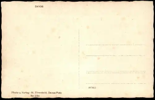 ALTE POSTKARTE DAVOS PANORAMA GESAMTANSICHT TOTALANSICHT Schweiz Helvetia Suisse Ansichtskarte AK cpa postcard