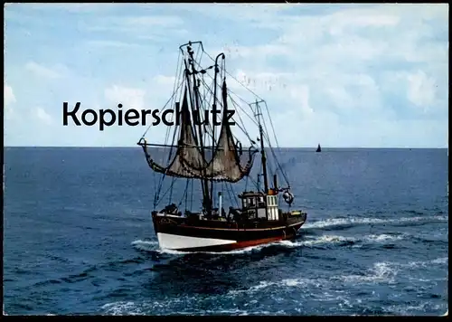 ÄLTERE POSTKARTE FISCHKUTTER FISCHERBOOT STEMPEL NORDERNEY fishing boat Schiff Ansichtskarte AK cpa postcard