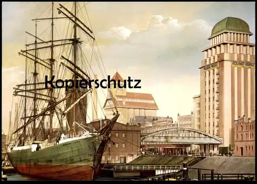 ÄLTERE KÜNSTLER POSTKARTE ALT BREMEN HAFEN MAGDALENE FINNEN SEGELSCHIFF SCHIFF bateau sailing ship AK postcard cpa