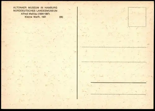 ÄLTERE POSTKARTE AN DER DEICHSTRASSE NACH GRONINGEN KLEINE WERFT 1931 ALFRED MAHLAU HAMBURG ALTONA AK ship postcard cpa