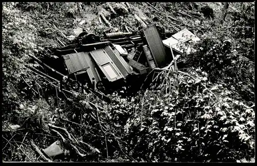 ALTE FOTO POSTKARTE EISENBAHN UNGLÜCK ÖBB DAMPLOK 038 KOGLHOF BIRKFELD FEISTRITZ 19.08.1962 train accident Zugunglück