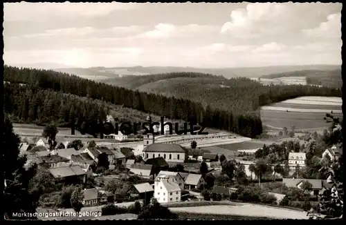 ÄLTERE POSTKARTE MARKTSCHORGAST FICHTELGEBIRGE PANORAMA TOTALANSICHT BAYERN Ansichtskarte cpa postcard