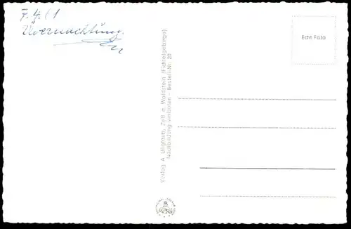 ÄLTERE POSTKARTE MARKTSCHORGAST FICHTELGEBIRGE PANORAMA TOTALANSICHT BAYERN Ansichtskarte cpa postcard