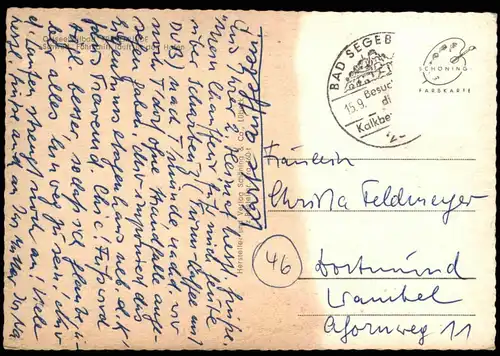 ÄLTERE POSTKARTE LÜBECK-TRAVEMÜNDE SCHWEDISCHES FÄHRSCHIFF LÄUFT IN DEN HAFEN Schiff ship harbour port steamship cpa AK