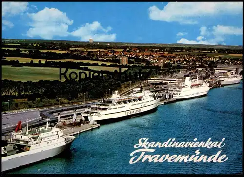 ÄLTERE POSTKARTE LÜBECK-TRAVEMÜNDE SKANDINAVIENKAI KAI DAMPFER PRINSESSAN BIRGITTA Hafen Schiff Ship Steamship postcard