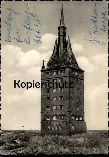 ÄLTERE POSTKARTE INSEL NORDSEEBAD WANGEROOGE JUGENDHERBERGE WESTTURM Turm tower tour Ansichtskarte AK cpa postcard