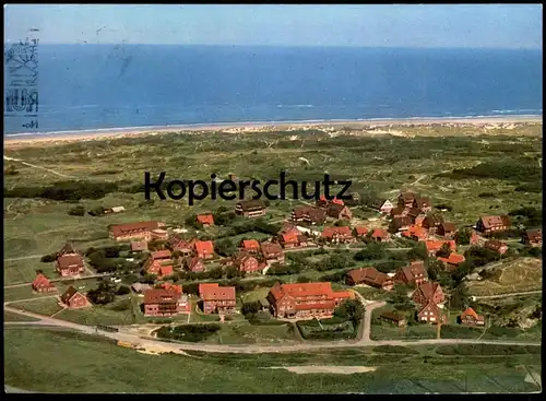 ÄLTERE POSTKARTE INSEL BALTRUM FLIEGERAUFNAHME LUFTBILD PANORAMA AK Ansichtskarte postcard cpa