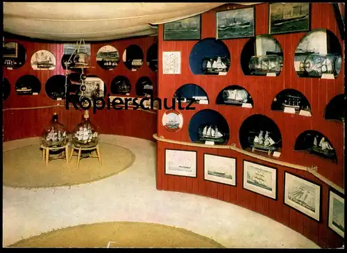 ÄLTERE POSTKARTE BUDDELSCHIFF-MUSEUM NEUHARLINGERSIEL MODELL-SCHIFF FLASCHEN BUDDELSCHIPP Ansichtskarte AK postcard