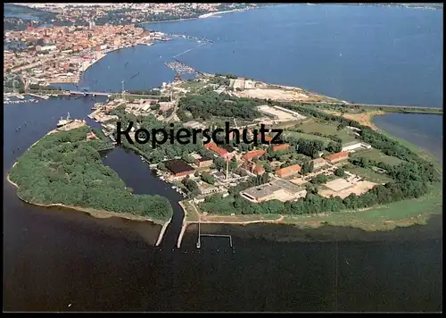 ÄLTERE POSTKARTE DER DÄNHOLM WIEGE PREUSSISCHER MARINE INSEL AK Ansichtskarte postcard cpa