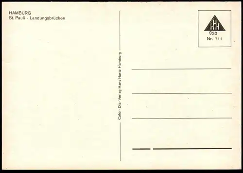 ÄLTERE POSTKARTE HAMBURG SCHIFF ST. PAULI LANDUNGSBRÜCKEN HAFEN VW KÄFER LKW pickup truck harbour port ship postcard
