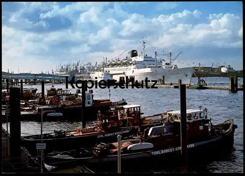 ÄLTERE POSTKARTE HAMBURG HAFEN CARL ROBERT ECKELMANN LOTSENBOOT ? DAMPFER Schiff Ansichtskarte AK cpa postcard