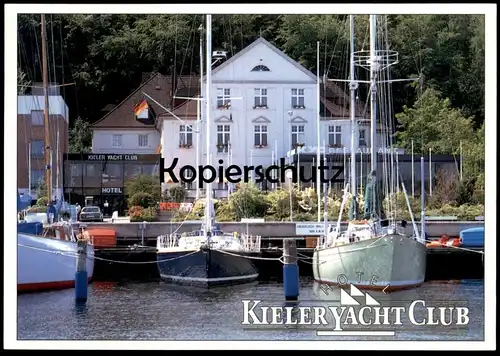 ÄLTERE POSTKARTE KIEL KIELER YACHT CLUB HOTEL HINDENBURGUFER 70 Schiff ship Ansichtskarte AK postcard cpa