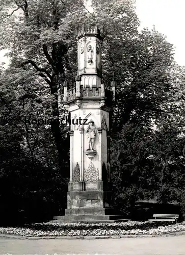 ÄLTERES GROSSES FOTO FREIBERG  ALBERTPARK DENKMAL monument Park parc 23 cm x 17 cm Bild photo