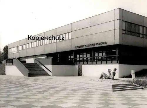 ÄLTERES GROSSES FOTO FREIBERG BIBLIOTHEK GEORGIUS AGRICOLA Archtiektur architecture library 23 cm x 17 cm Bild photo