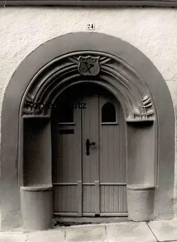 ÄLTERES GROSSES FOTO FREIBERG GOTISCHES PORTAL 1534 ST. NICOLAI GASTSTÄTTE 23 cm x 17 cm Bild photo