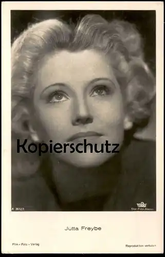 ALTE POSTKARTE JUTTA FREYBE FILM-SCHAUSPIELERIN FILM FOTO VERLAG TOBIS actress acteur postcard cpa AK Ansichtskarte