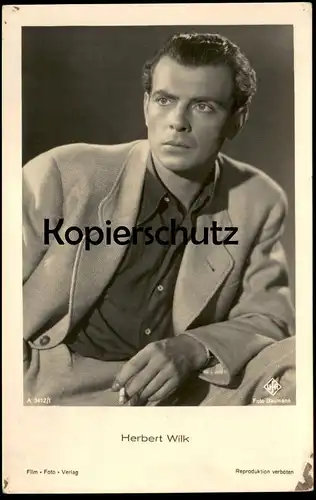 ALTE POSTKARTE HERBERT WILK FILM-SCHAUSPIELER UFA FOTO BAUMANN actor acteur Foto postcard cpa AK Ansichtskarte