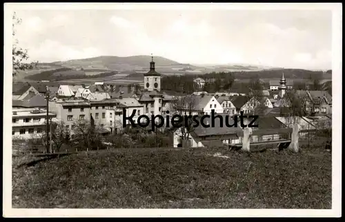 ALTE POSTKARTE JILEMNICE STARKENBACH BANK PANORAMA 1941 Ceska Republika Tschechische Repubilk postcard cpa Ansichtskarte