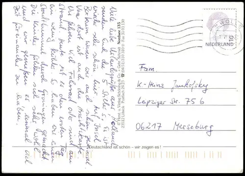 POSTKARTE NORDSEE MEER MUSCHEL COQUILLAGE DE MER SCHAFE FRAU SEMI NUDE WOMAN Sea Shell shell postcard Ansichtskarte