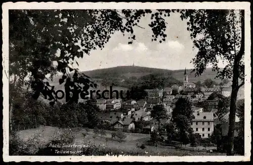 ALTE POSTKARTE ASCH SUDETENGAU AS TEILANSICHT PANORAMA Feldpost ceska republika czech republic postcard AK Ansichtskarte