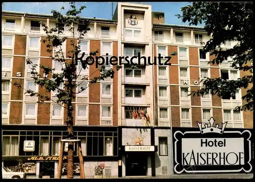 ÄLTERE POSTKARTE MÜNSTER WESTFALEN HOTEL KAISERHOF THIER BRÄU BAR ALBATROS WAPPEN FLAGGEN Ansichtskarte AK cpa postcard