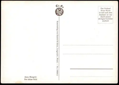 ALTE POSTKARTE DER KLEINE HELD ELFE MIT SCHWERT AUF GRASHÜPFER HEUPFERD grasshopper sauterelle Ansichtskarte postcard AK