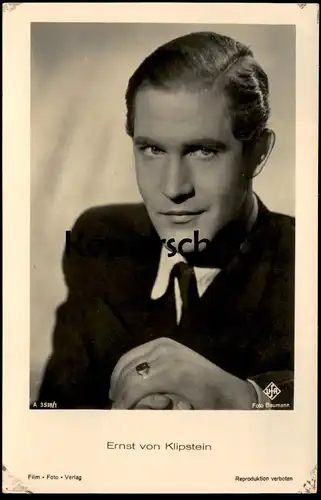 ALTE POSTKARTE ERNST VON KLIPSTEIN FILM-SCHAUSPIELER UFA FOTO BAUMANN actor acteur Foto postcard cpa AK Ansichtskarte