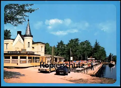 ÄLTERE POSTKARTE HARIKSEE INSELSCHLÖSSCHEN SCHWALMTAL PONTIAC TRANS AM MERCEDES Auto car postcard AK Ansichtskarte