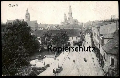 ALTE POSTKARTE OPPELN GESCHÄFT OPPELNER ZEITUNG GEBRÜDER FRIEDRICH OPOLE Opoli Uopole Schlesien Polen poland postcard