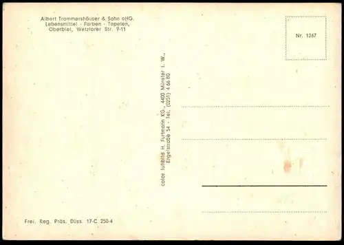 ÄLTERE POSTKARTE OBERBIEL PANORAMA SOLMS BLICK ÜBER DEN ORT ALBERT TROMMERSHÄUSER HESSEN cpa postcard Ansichtskarte AK