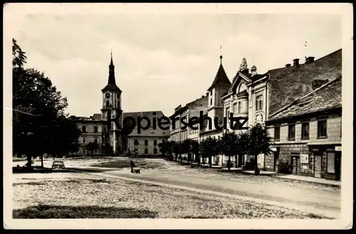 ALTE POSTKARTE KRÁLÍKY NÁMESTI CESKOSLOVENSKÉ ARMÁDY GRULICH ceska republika czech republic Ansichtskarte postcard