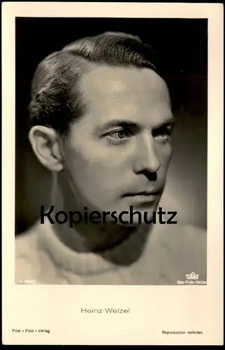 ALTE POSTKARTE HEINZ WELZEL FILM-SCHAUSPIELER FILM FOTO VERLAG TOBIS actor acteur AK Ansichtskarte postcard cpa