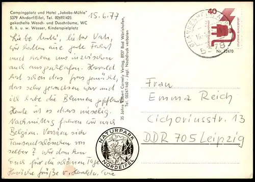 ÄLTERE POSTKARTE AHRDORF JAKOBS MÜHLE BLANKENHEIM EIFEL MÜHLENWEHR RUINE AHRTAL cpa postcard AK Ansichtskarte