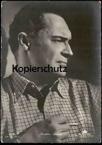 ALTE POSTKARTE GUSTAV DIESSL MIT ZIGARETTE SCHAUSPIELER Actor Acteur cinema Kino Film Tobis cpa postcard Ansichtskarte