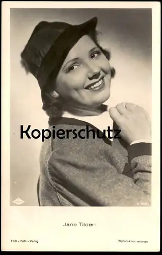 ALTE POSTKARTE JANE TILDEN FILM-SCHAUSPIELERIN FILM FOTO VERLAG actress postcard Ansichtskarte AK cpa postcard