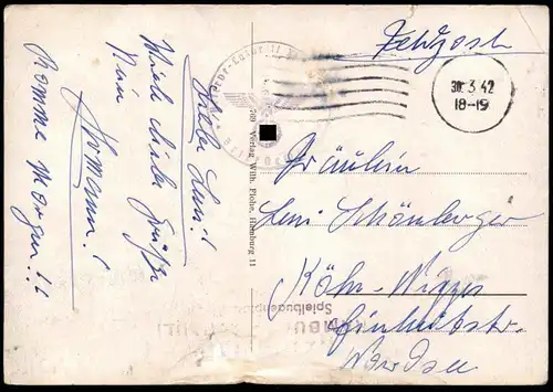 ALTE POSTKARTE HAMBURG 1942 ST. PAULI REEPERBAHN ZILLERTAL BLEIBT ZILLERTAL MATHÄSERBRÄU Ansichtskarte AK cpa postcard