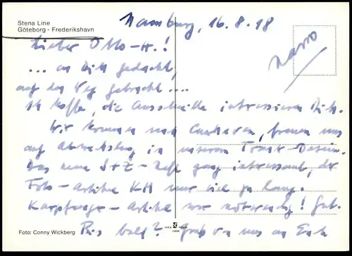 ÄLTERE POSTKARTE STENA LINE MS STENA DANICA FÄHRE FÄHRSCHIFF ferry Schiff ship bateau Ansichtskarte AK cpa postcard