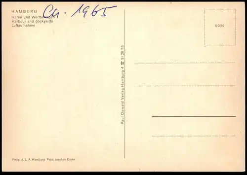 ÄLTERE POSTKARTE HAMBURG HAFEN UND WERFTANLAGEN DAMPFER SCHIFF SCHIFFE Werft steam boat shipyard Ansichtskarte postcard