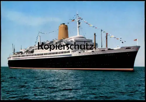 ÄLTERE POSTKARTE VIERSCHRAUBEN-TS BREMEN DAMPFER HAPAG LLYOD FÄHRE steam boat Ansichtskarte postcard cpa AK