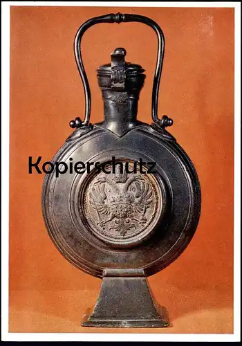 ÄLTERE POSTKARTE GOLDENE RATSKANNE ZINN KANN ZINNKANNE KÖLNISCHES STADTMUSEUM IM ZEUGHAUS KÖLN MUSEUM WAPPEN postcard