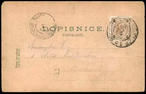 ALTE POSTKARTE POZDRAV Z CESKYCH BUDEJOVIC BUDWEIS 1899 Verlag Karl Schwidernoch Viden Ceska Tschechische Repubilk cpa