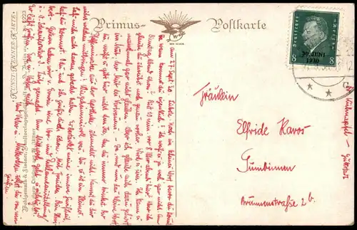 ALTE KÜNSTLER POSTKARTE BLICK INS LAND WINDHUND W. JÜTTNER MALER LANDSCHAFT greyhound Ansichtskarte AK postcard cpa