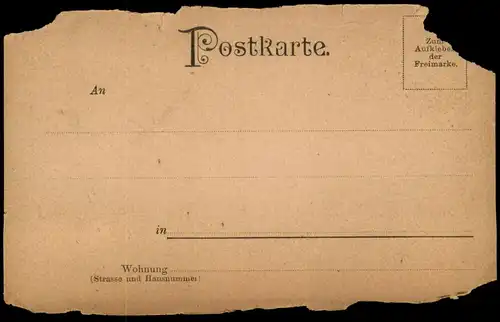 ALTE STEREOSKOPIE POSTKARTE HELGOLAND SÜD-WESTSEITE rückseitiger Aufdruck "Zum Aufkleben der Freimarke" Ansichtskarte