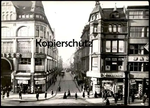 ÄLTERE POSTKARTE MAGDEBURG ECKE GROSSE MÜNZSTRASSE CONFECTIONEN SEIDENSTOFFE BAR GEBR. BARASCH Ansichtskarte postcard