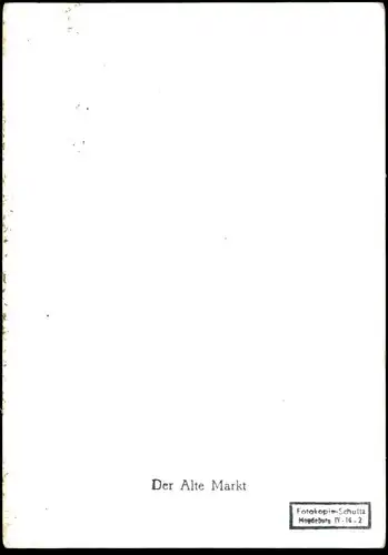 ÄLTERE POSTKARTE MAGDEBURG DER ALTE MARKT ALTER MARKT MOTORRAD motorbike moto Kutsche Pferd Ansichtskarte cpa postcard