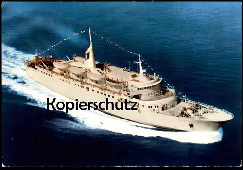 ÄLTERE POSTKARTE M/N JACOPO TINTORETTO LINEE MARITTIME DELL' ADRIATICO ANCONA FÄHRE FÄHRSCHIFF Schiff ship postcard cpa